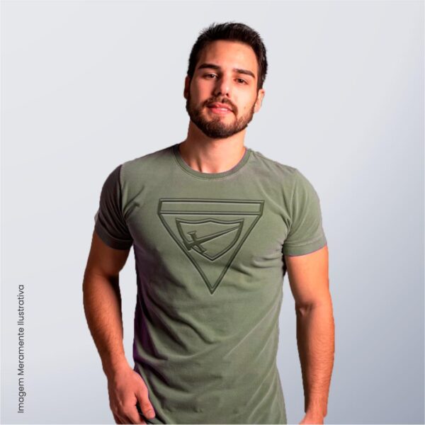 Camiseta Verde militar Estonado  - Desbravadores