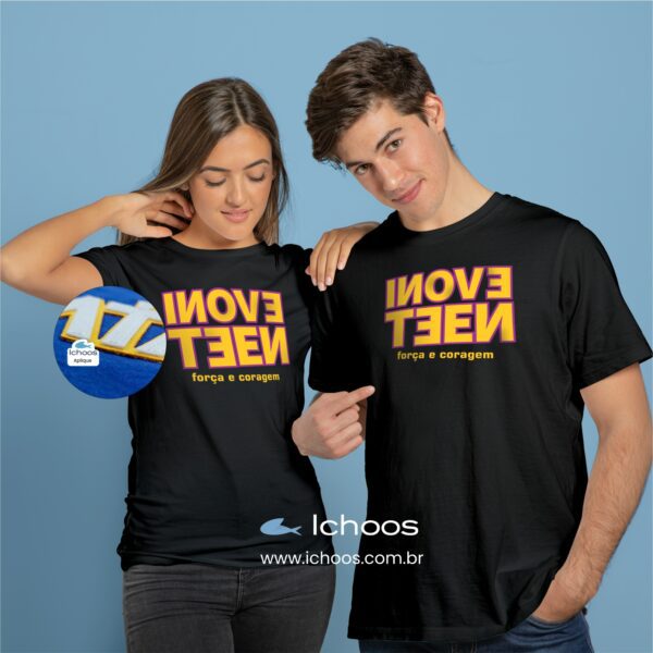 Camiseta Inove Teen em Aplique e Bordado