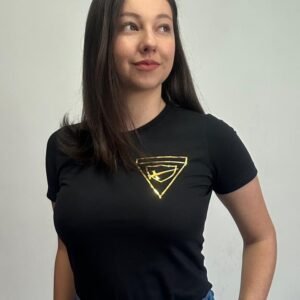 Camiseta Desbravador Emblema Espelhado Dourado