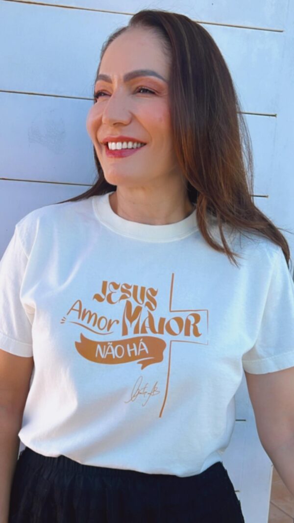 Camiseta Cintia Alves Jesus Amor Maior Não Há