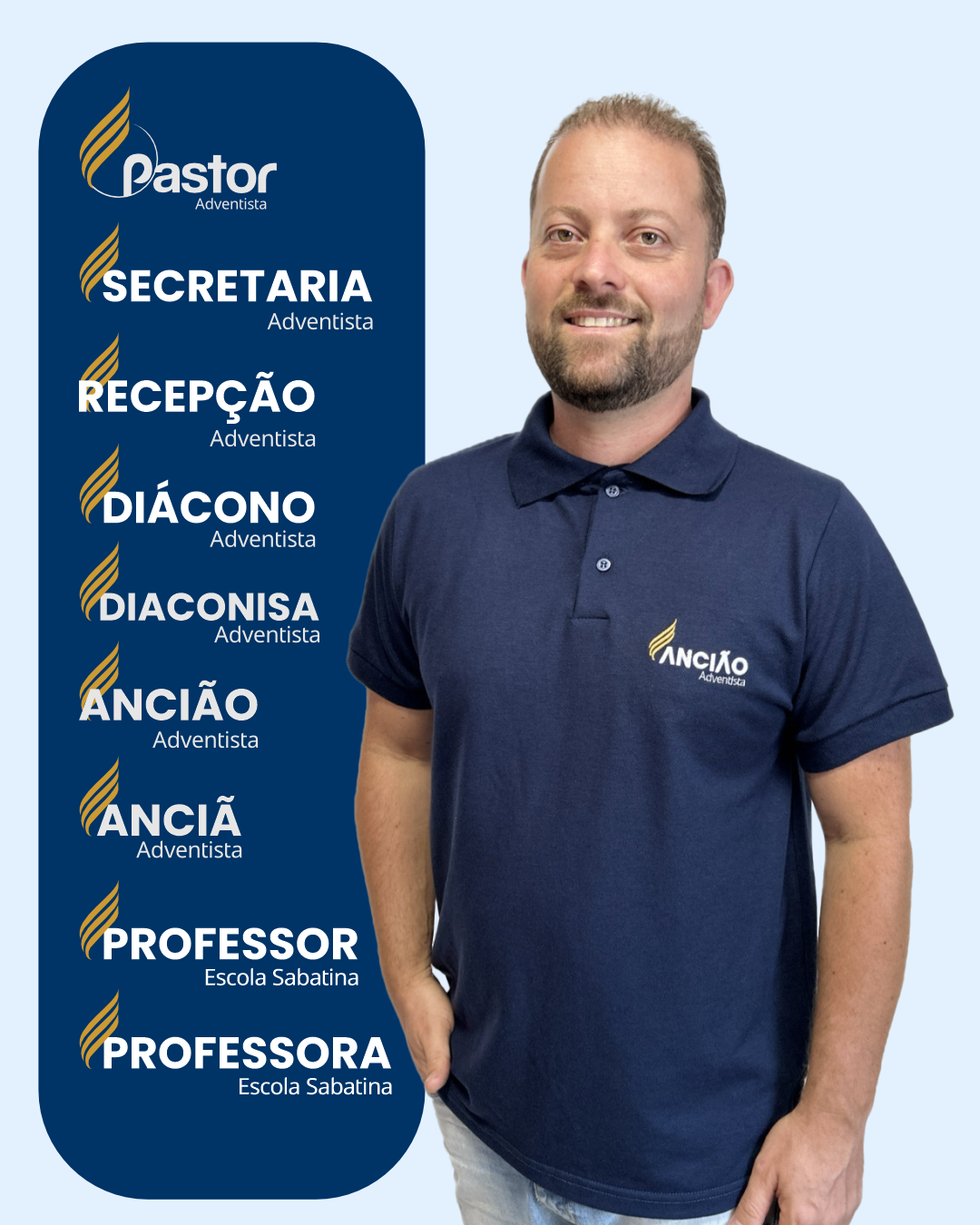 Camisa Polo Igreja Adventista do Sétimo Dia - Coletivo