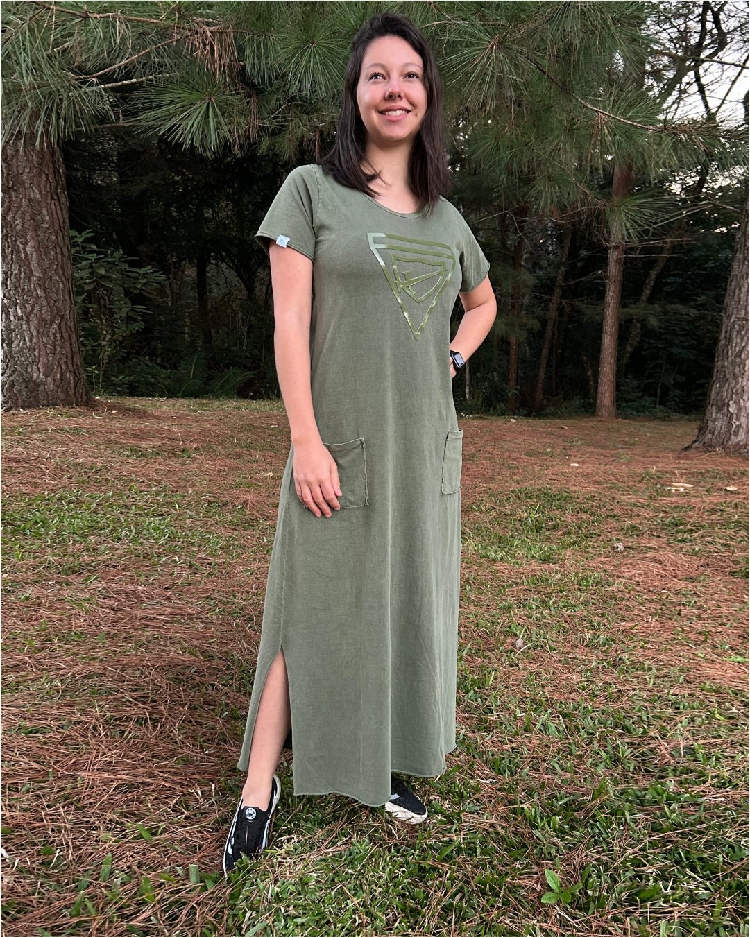 Vestido Desbravadora com Bolso