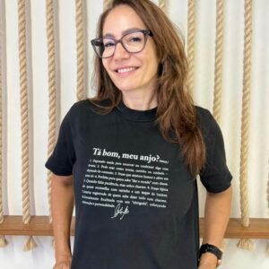 Camiseta Tá bom, meu anjo? Cintia Alves