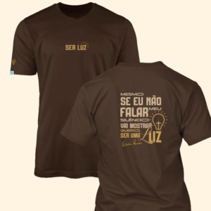 Camiseta Uma Luz - Marrom